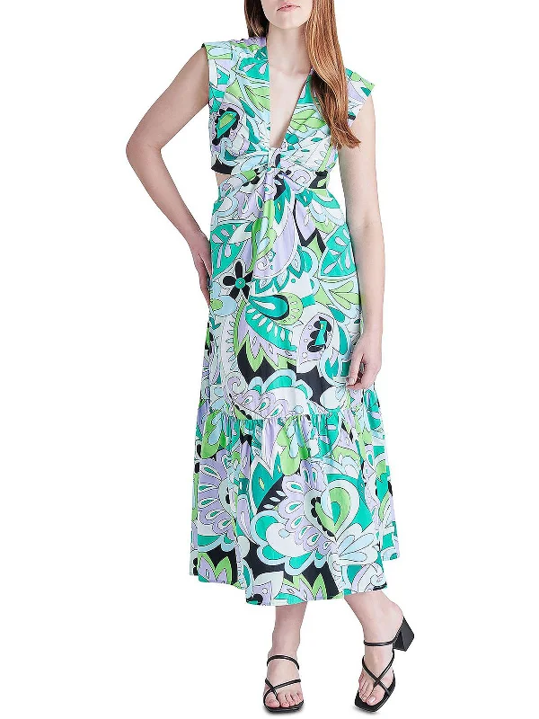 Women's Loungewear Clothes Amanda Womens Printed Long Maxi Dress