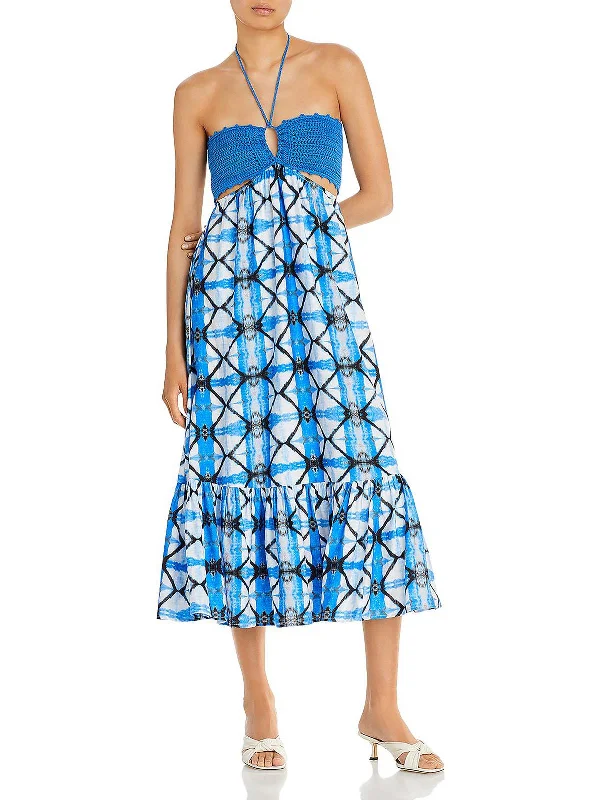 Flash Sale Event Womens Crochet Printed Maxi Dress