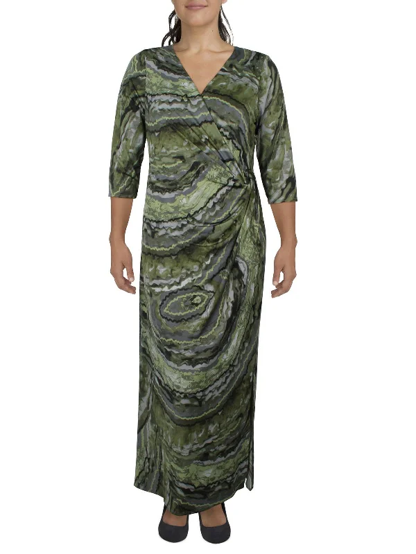 Outfits For Girls Plus Womens Surplice Long Maxi Dress