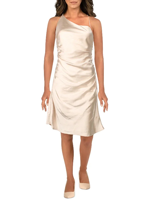 Women's Resort Garments Hunnie Womens Satin Rouched Slip Dress
