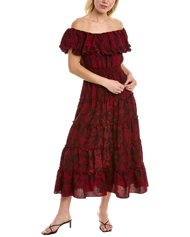 Women's Clothing Sets Vince Camuto Ruffle Top Maxi Dress