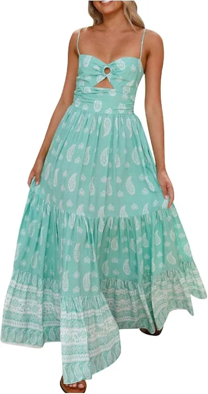 Flash Sale Clothing Strappy Cutout Maxi Dress In Green