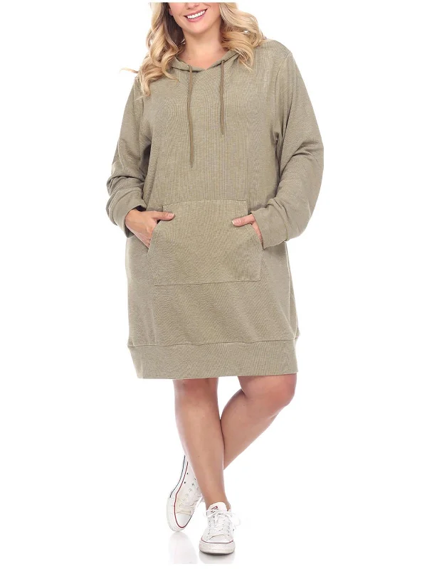 Women's Outerwear for All Weather Conditions Plus Womens Cozy Comfy Sweatshirt Dress