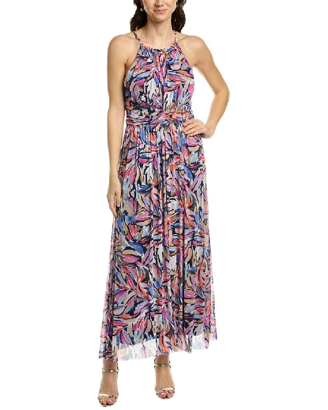 Casual Chic Women's Clothes London Times Mesh Maxi Dress
