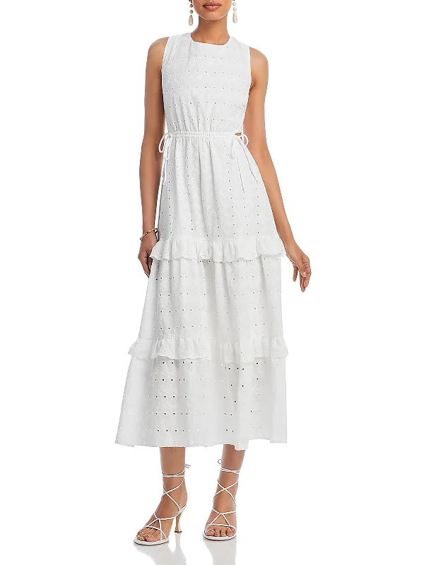 Clothes Sales Womens Cut Out Tiered Maxi Dress