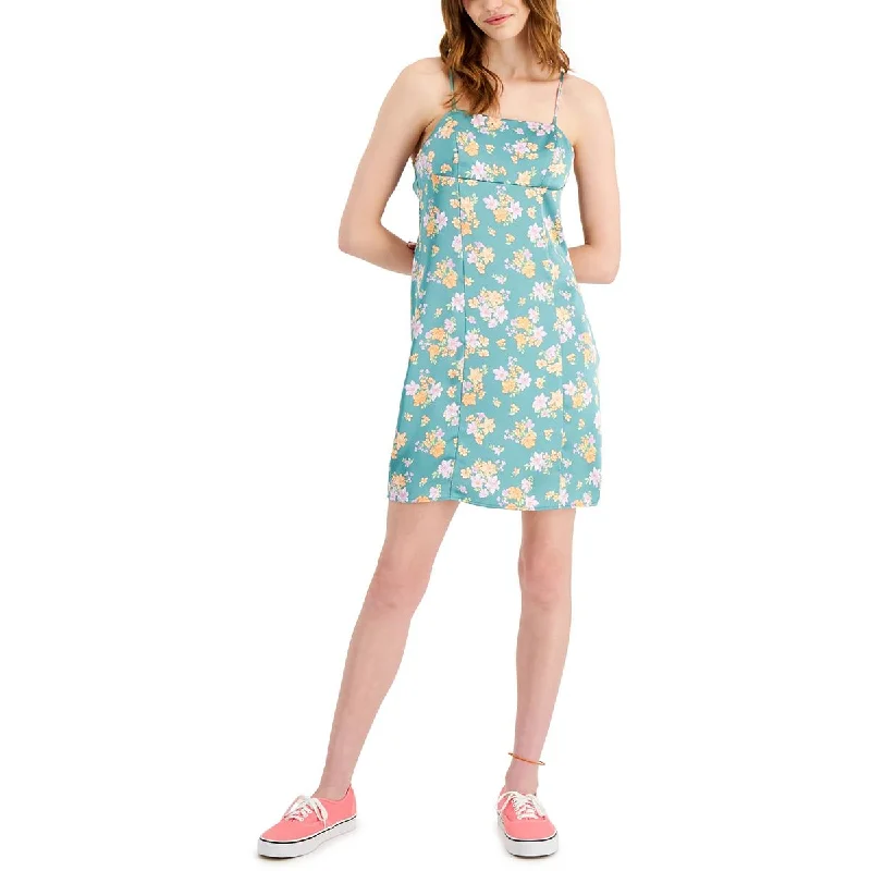 Casual Outfit For Women Juniors Womens Satin Mini Sheath Dress