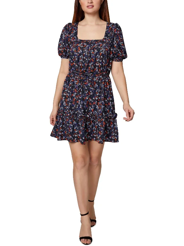 Chic Clothes For Women Womens Floral Print Knee Length Fit & Flare Dress