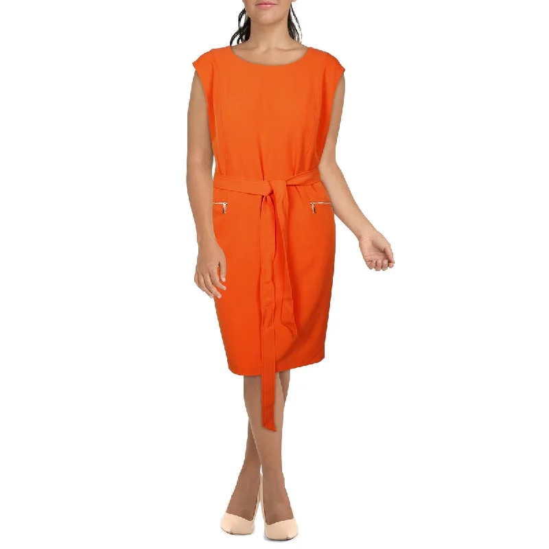 Women's Clothing For Special Occasions Plus Womens Sleeveless Knee Sheath Dress