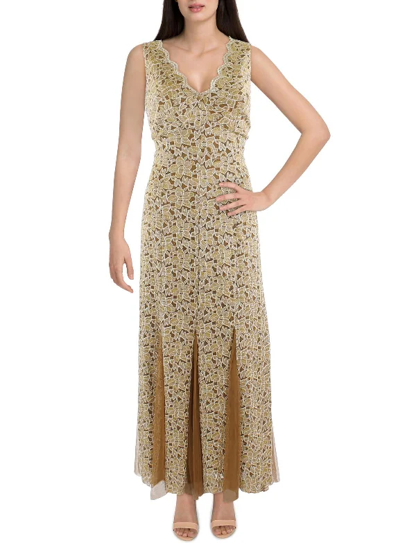 Online Boutique Stores Womens Metallic Maxi Maxi Dress