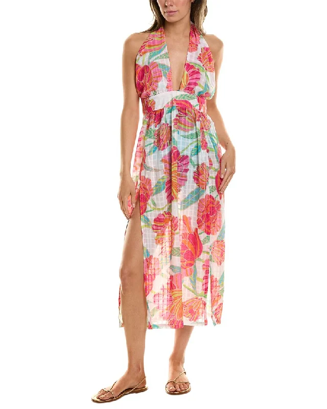 Women's Outfit For The Office Trina Turk Poppy High-Neck Maxi Dress
