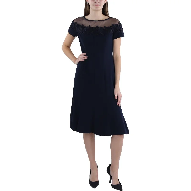 Women's Stylish Casual Garments Womens Knee Length Floral Sheath Dress