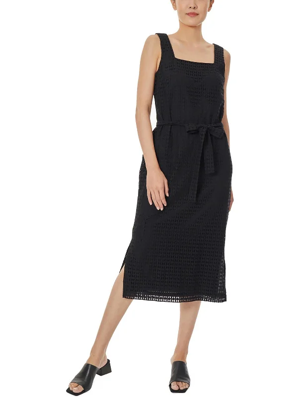 Sophisticated Style Womens Lace Square Neck Maxi Dress