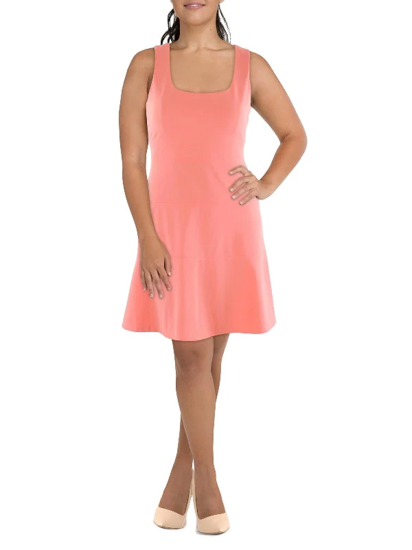 Women's Clothes Womens Sleeveless Knee-Length Fit & Flare Dress
