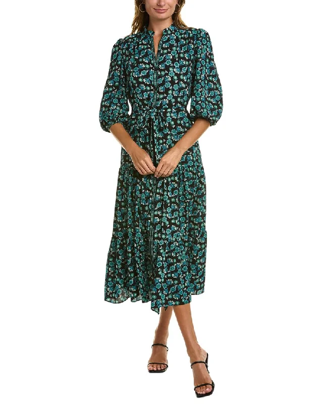 Fashion Essentials Max Studio Bubble Crepe Maxi Dress