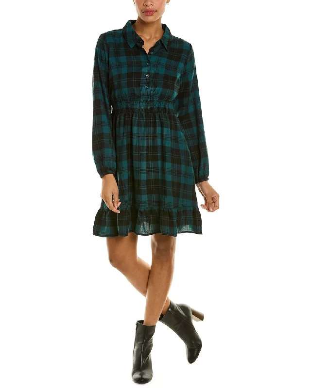 Women Wear Brands Lucky Brand Plaid Shirt Dress