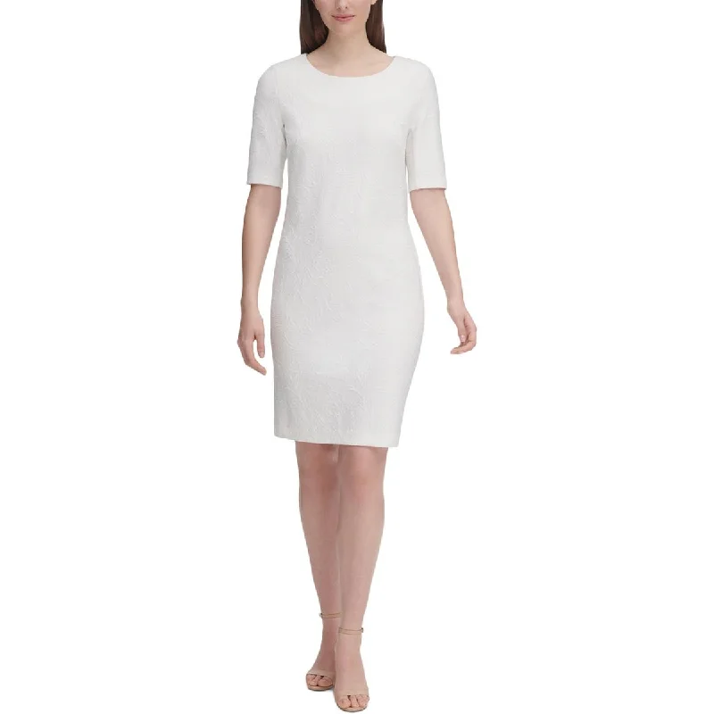 Women's Evening Garments Womens Knit Floral Wear to Work Dress