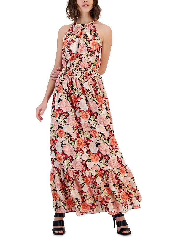 Chic And Comfortable Womens Floral Print Long Maxi Dress