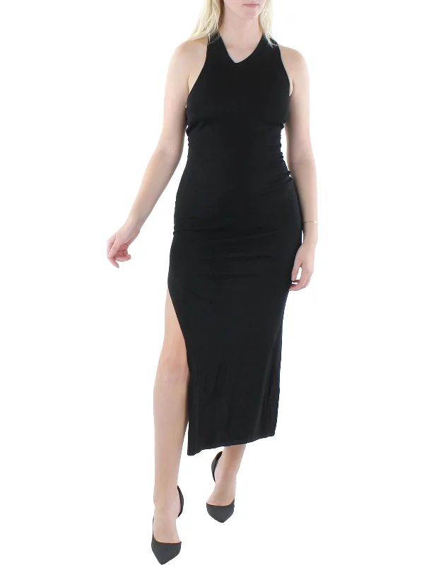 Women's Trendy Clothes Fina Womens Halter Long Maxi Dress
