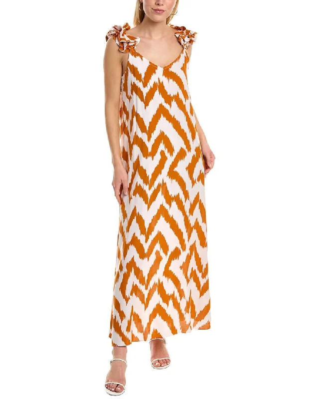 Timeless Elegance Vince Camuto Ikat Slit Maxi Dress