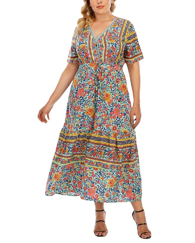 Comfortable Women's Outfits Nino Balcutti Plus Maxi Dress
