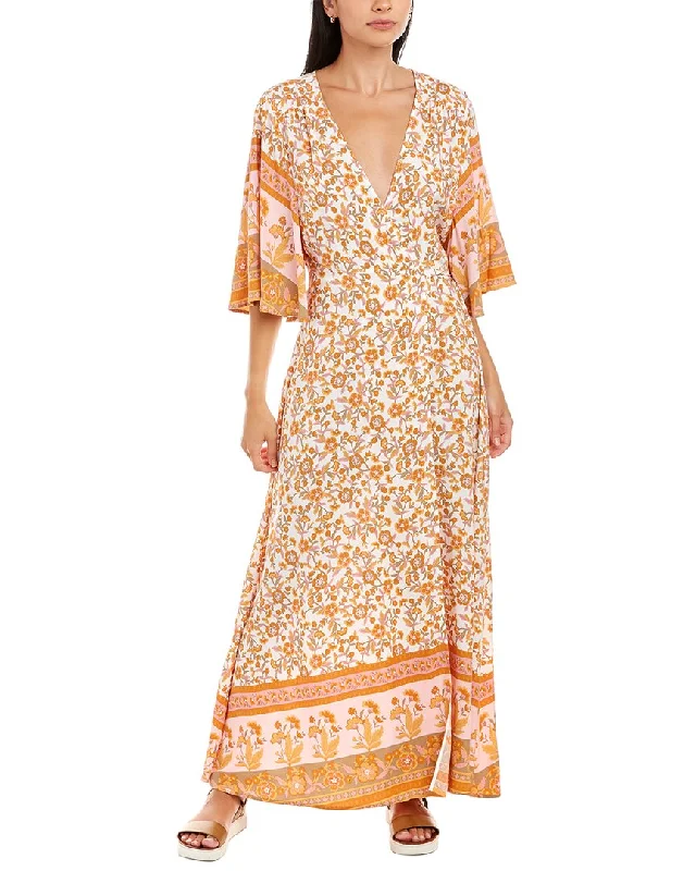 Women's Activewear Garments Traffic People Castaway Wrap Maxi Dress