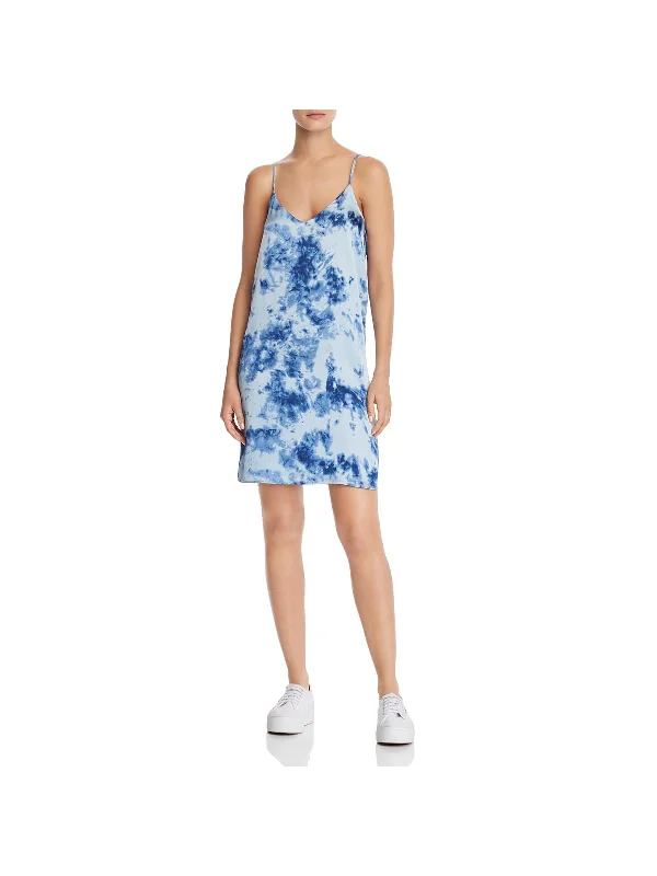 High End Fashion Womens Tie Dyed Sleeveless Slip Dress