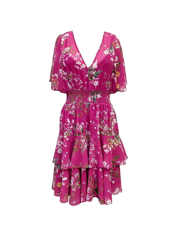 Premium Style Womens Floral Blouson Fit & Flare Dress