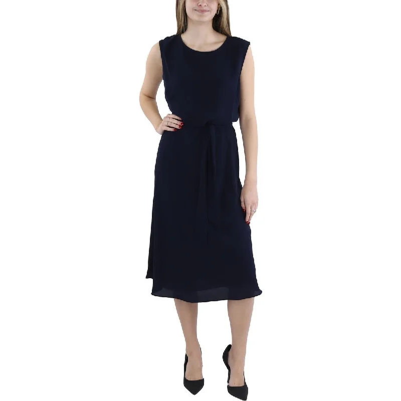 Women Wear Boutique Womens Sleeveless Mid Calf Fit & Flare Dress
