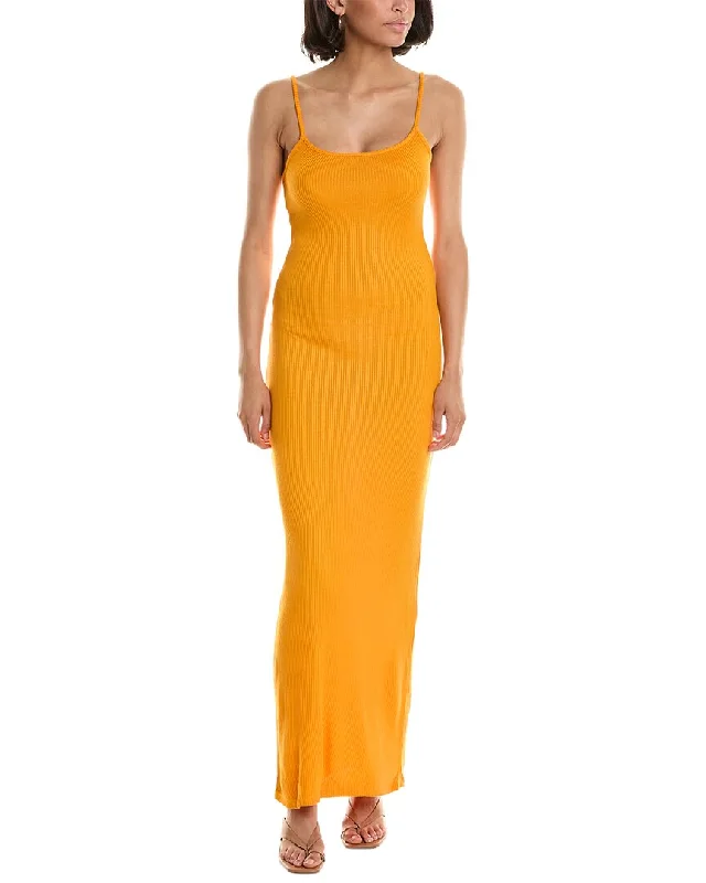 Women Fashion Monrow Rib Maxi Dress