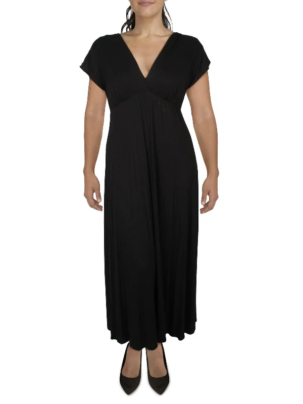 Plus-Size Women's Garments Womens Poncho Sleeve Long Maxi Dress