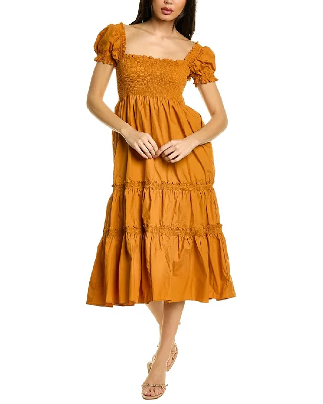 Luxe Women's Fashion OPT Smocked Maxi Dress