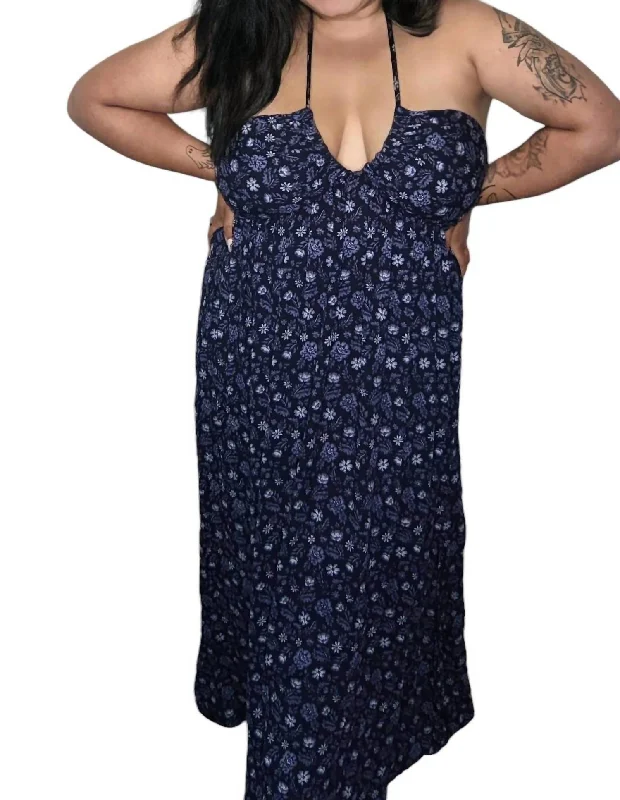 Women's Outfit Midnight Summer Stroll Maxi Dress In Midnight Blue