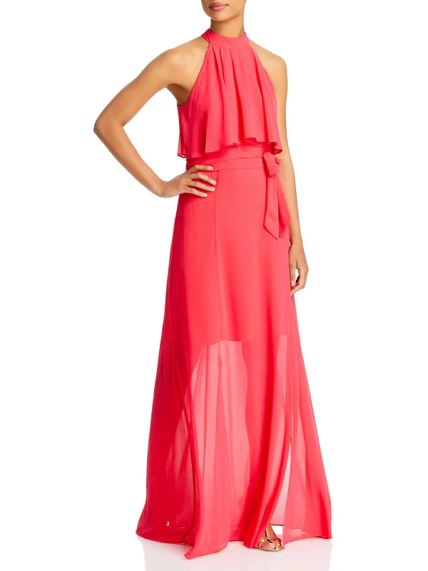 Comfortable Clothes Womens Chiffon Sleeveless Maxi Dress