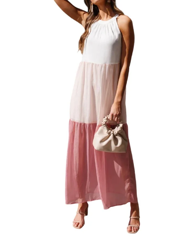 Clothes Of Woman Rose Maxi Dress In White