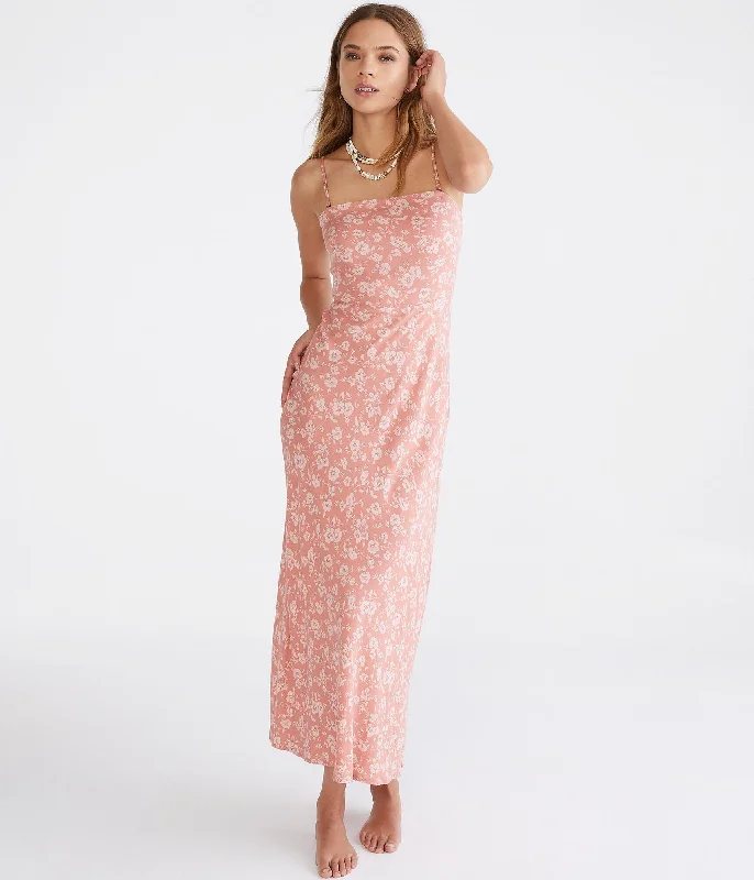 Sale For Women Aeropostale Floral Strapless Maxi Dress
