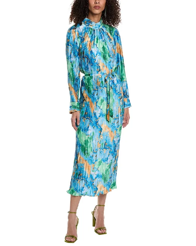 Women's Charming Outfit For Events Beulah Accordion Pleated Maxi Dress