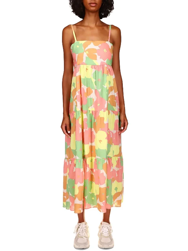 Flash Sale Clothing Womens Floral Print Maxi Fit & Flare Dress