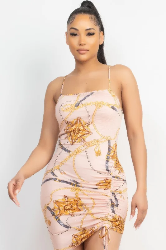 Women's Active Clothing FASHNZFAB Women's Side Ruched Asymmetrical Hem Dress