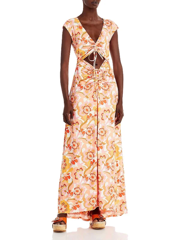 Affordable Fashion Clothing For Women Womens Cut-Out Long Maxi Dress
