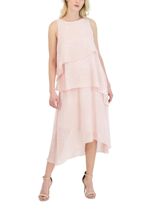 Women's Outerwear Garments Womens Polka Dot Polyester Maxi Dress