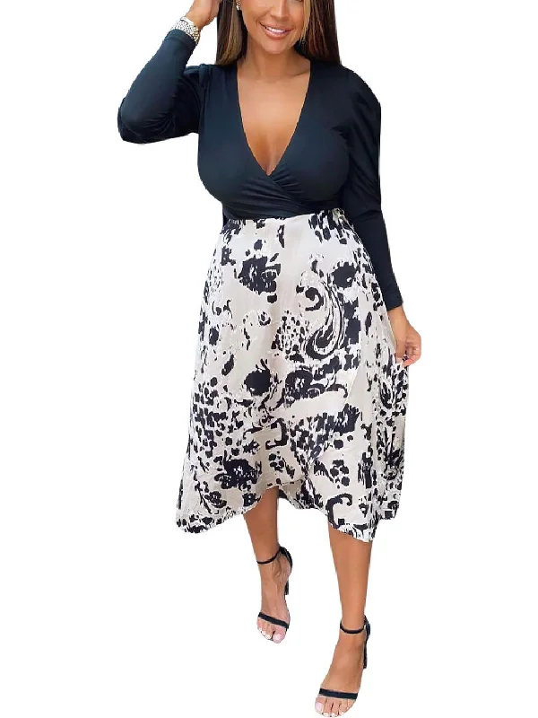 Women's Fashion Clothing Womens Printed Long Maxi Dress