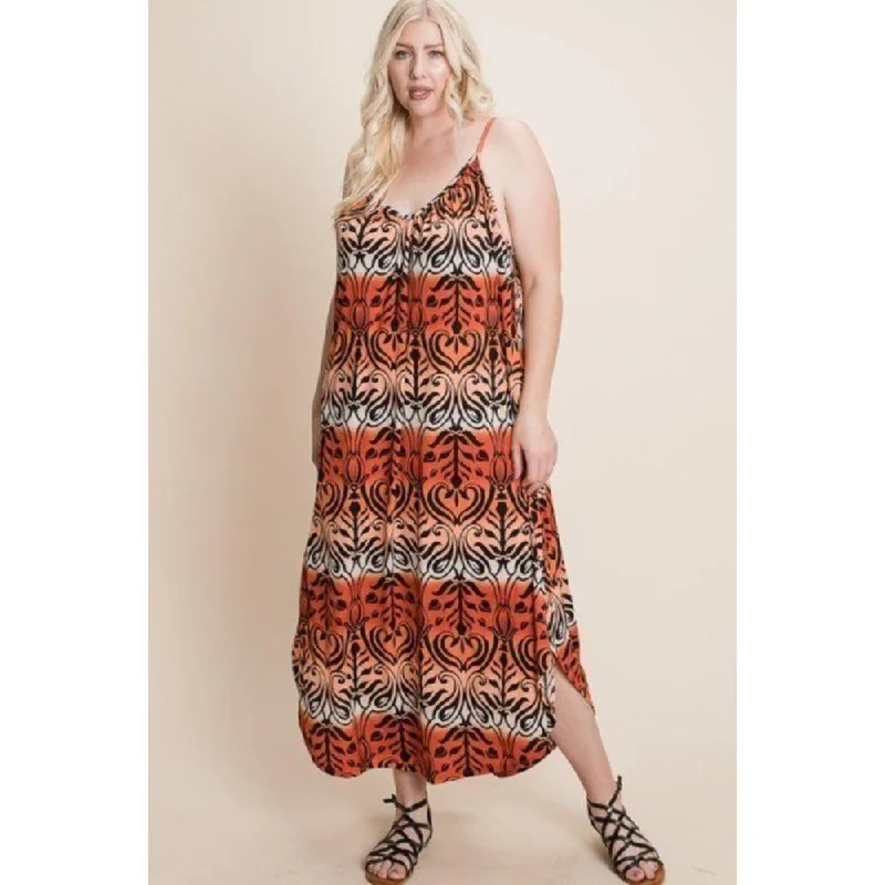 Women's Clothing Sets Plus Size Tie Dye Ombre Damask Print Anna Print Cami Maxi Dress Women's Clothing Sets Plus Size Tie Dye Ombre Damask Print Anna Print Cami Maxi Dress