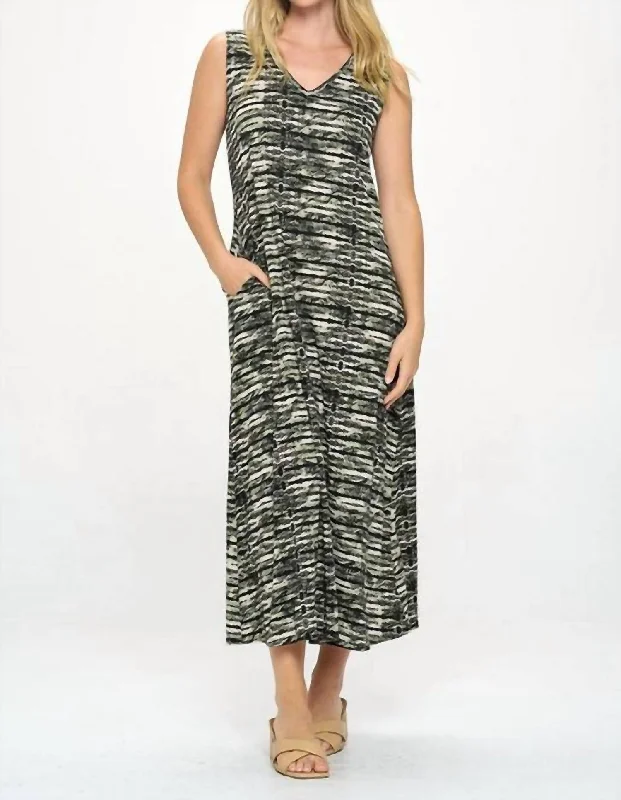 Women's Party Outfit Tonya Maxi Dress In Black