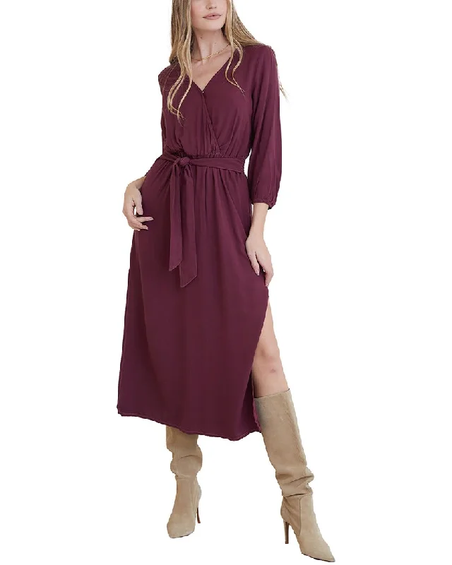 Women's Weekend Outfit Bella Dahl Cross Front Belted Maxi Dress