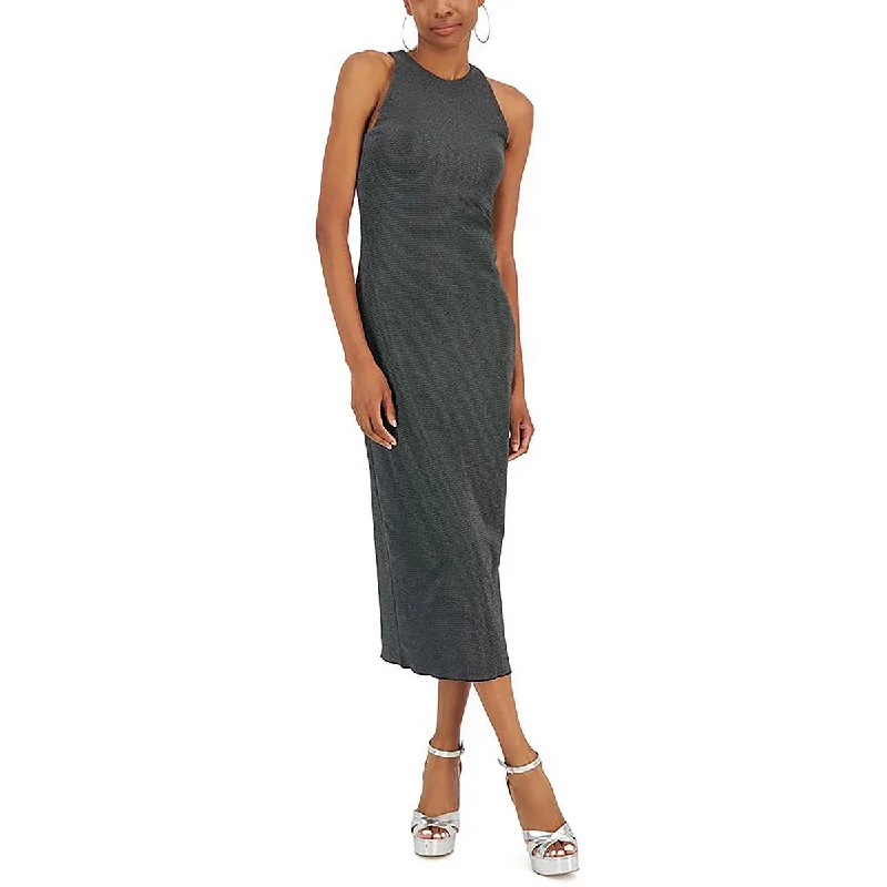 Trendy Boutique Online Juniors Womens Metallic Bodycon Slip Dress