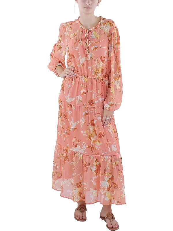 Women's Resort Garments Womens Long Sleeve Long Maxi Dress