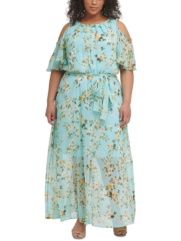 Stylish Outerwear Clothes For Women Plus Womens Gathered Long Maxi Dress