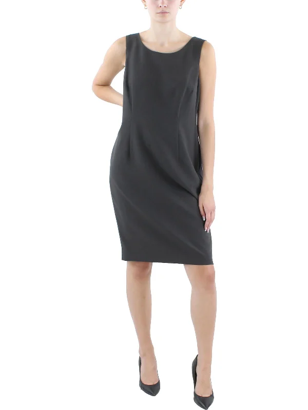 Women's Transitional Outfit Womens Knit Sleeveless Sheath Dress