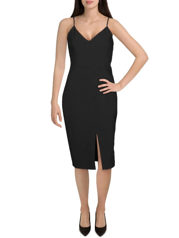 Women's Casual Wear Clothing Brooklyn Womens Side Slit Bodycon Cocktail Dress