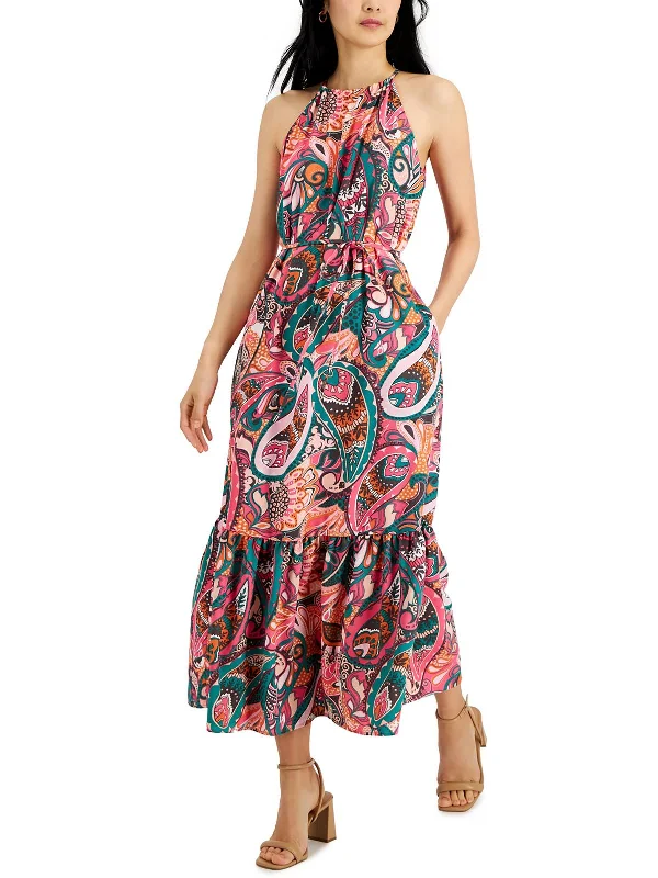 Women's Active Outfit For Fitness Womens Printed Long Maxi Dress